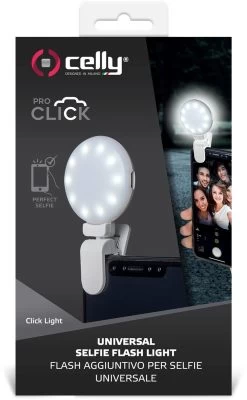 Celly Click Selfie Light - White
