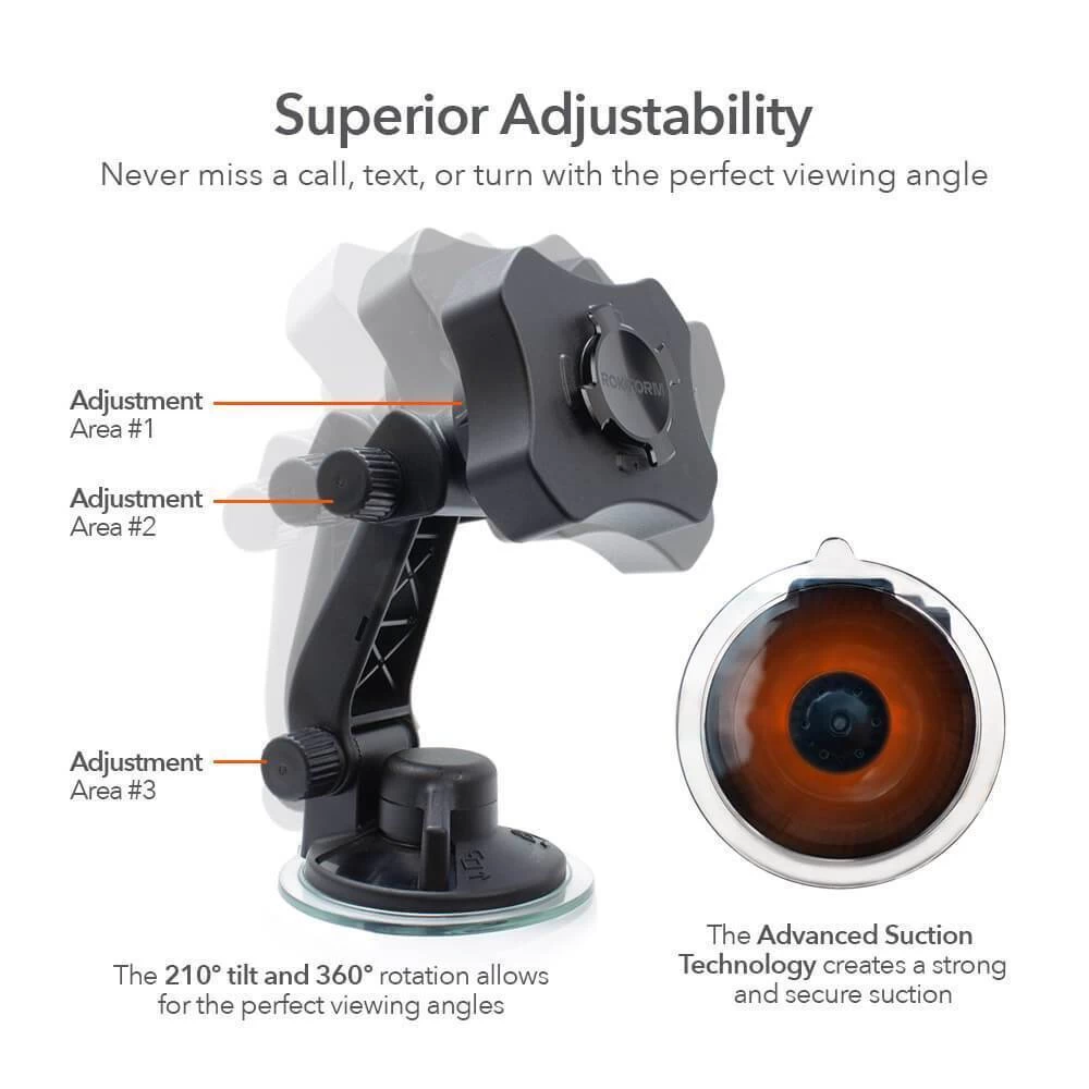 ROKFORM RokLock™ Windshield Suction Mount 5 ROKFORM RokLock™ Windshield Suction Mount - Image 3