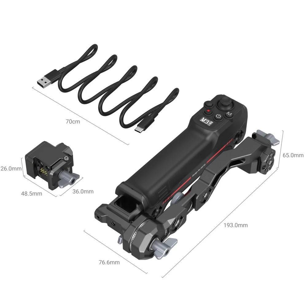 SmallRig Wireless Control Sling Handgrip For DJI RS Series 3919 7 SmallRig Wireless Control Sling Handgrip For DJI RS Series 3919 - Image 5