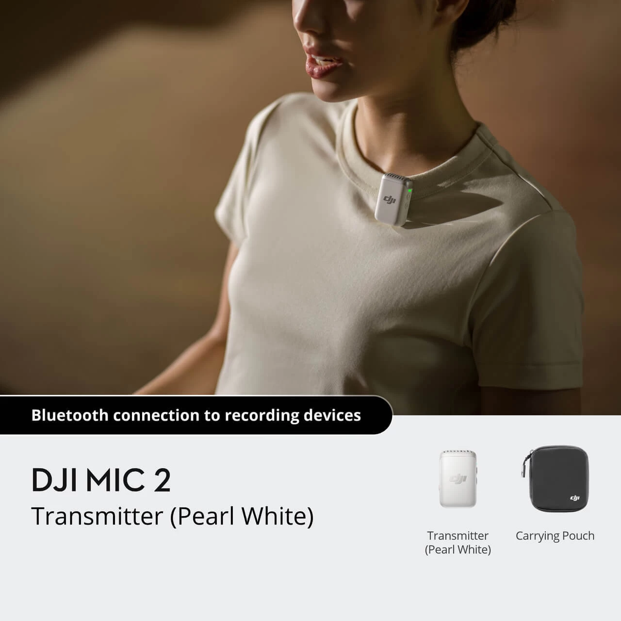 DJI Mic 2 (1 TX, Platinum White) 9 DJI Mic 2 (1 TX, Platinum White) - Image 7