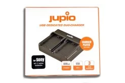 Jupio Sony L-Series Dual Battery Charger USB