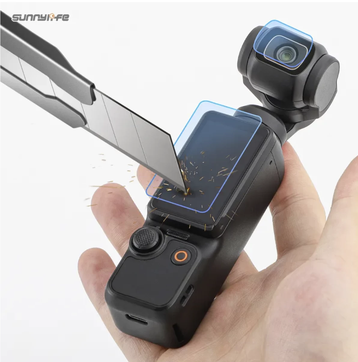 SunnyLife DJI Osmo Pocket 3 Tempered Glass Lens And Screen Protector 4 SunnyLife DJI Osmo Pocket 3 Tempered Glass Lens And Screen Protector - Image 2