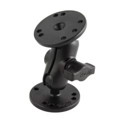 RAM MOUNTS RAM® Universal Short Arm Double Ball Mount With Two Round Plates