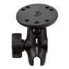 RAM MOUNTS RAM Short Double Socket Arm With Round Plate -RAM MOUNTS Store RAM B 103U A