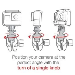 RAM MOUNTS RAM Twist-Lock Suction Cup Mount With Action Camera Adapter - Medium -RAM MOUNTS Store RAM B 166 GOP1U 4