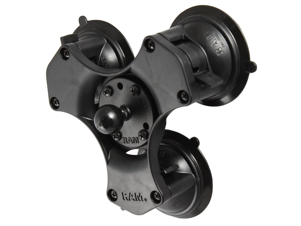 RAM MOUNTS RAM Triple Suction Cup Ball Base (RAP-B-365-224-1U) 3 RAM MOUNTS RAM Triple Suction Cup Ball Base (RAP-B-365-224-1U)