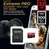SanDisk 32GB Extreme Pro Micro SD Card W/ Adapter 100 Mb/Sec Read -RAM MOUNTS Store SDSQXCG 032GGN6MA